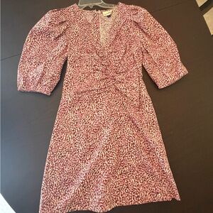 Puff sleeve ruched Dress